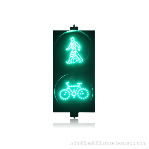 300mm pedestrian bicycle 24v led traffic light